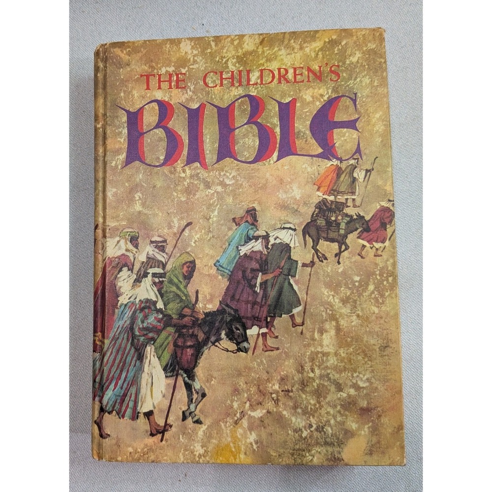 Golden Press The Childrens Bible Children OS Multi Good Vintage Hardcover Book